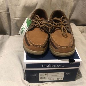 Croft & Barrow CBCONNORTAN Men’s 10.5 sickles style shoes New in Box